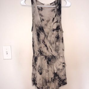 Black and white marble romper